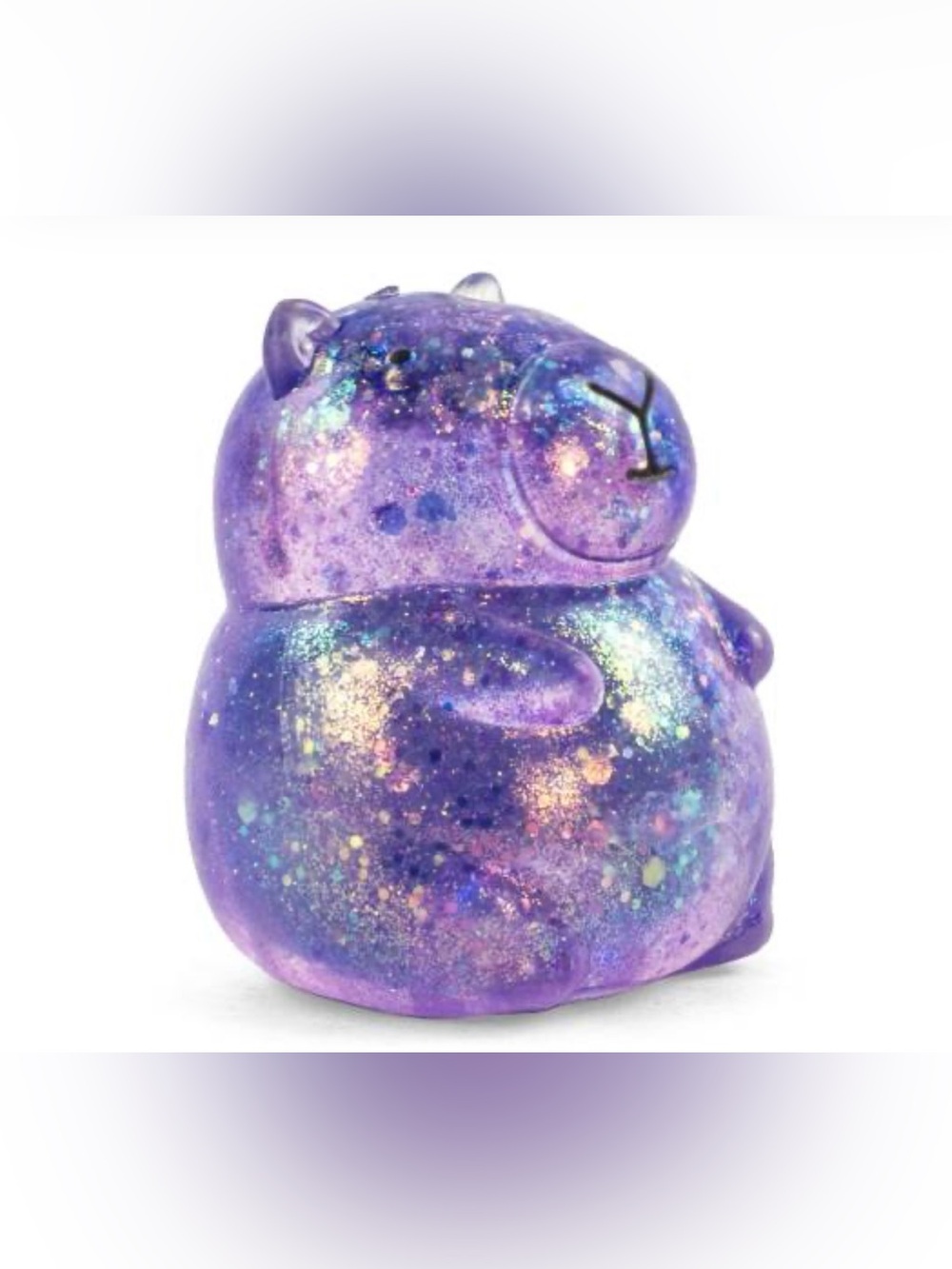 Purple Glitter Capybara Sugar Squish Toy